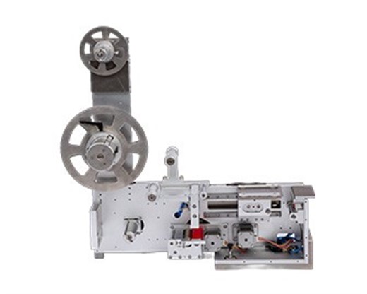 后撤式剥标飞达